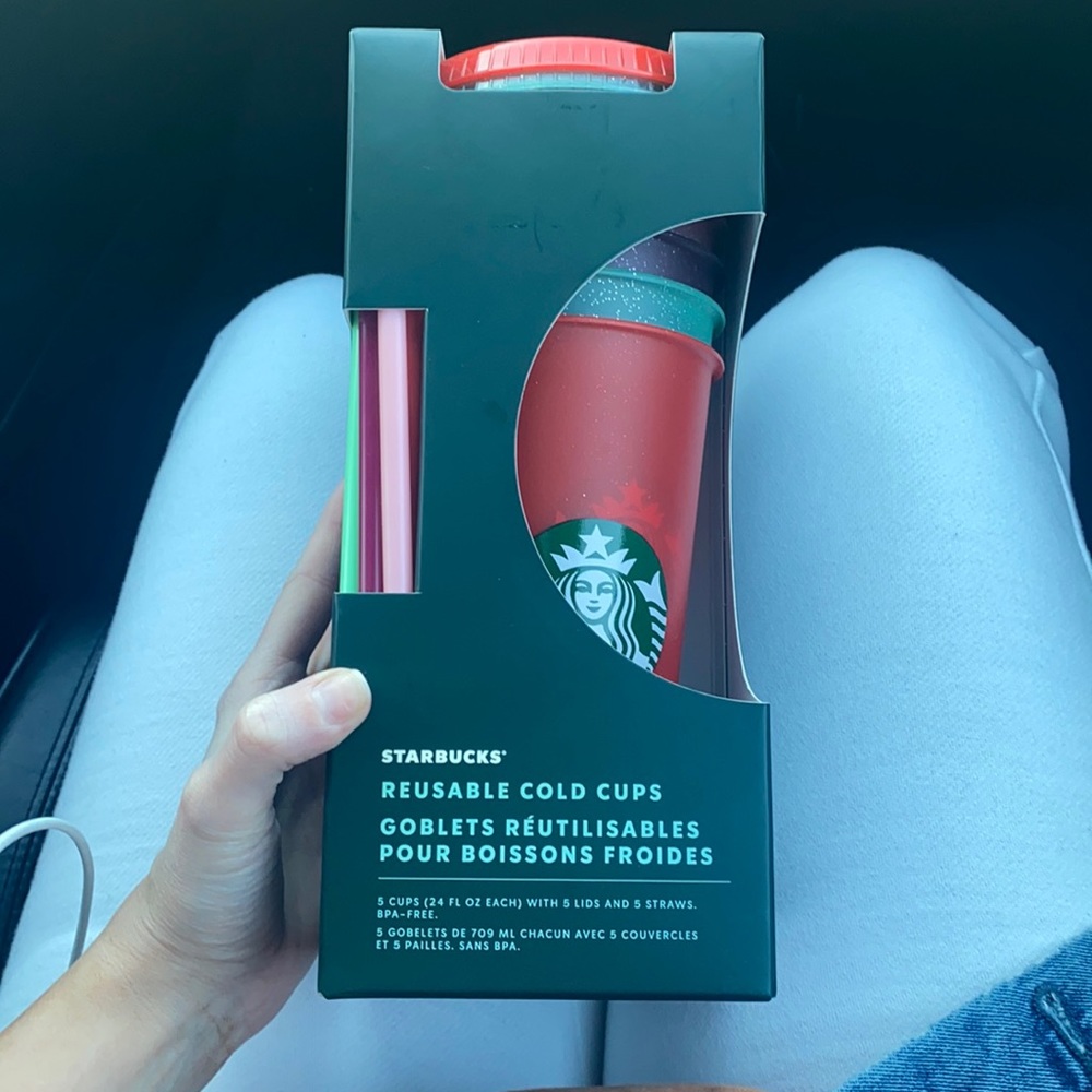Starbucks glitter cold cups